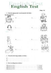 English worksheet: C4