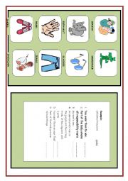 English Worksheet: MOVERS CAMBRIDGE EXAM READING PART 1