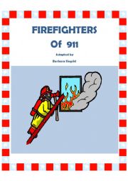 English worksheet: Firefighters story/cover sheet