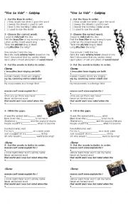 English Worksheet: Coldplay - Viva la Vida