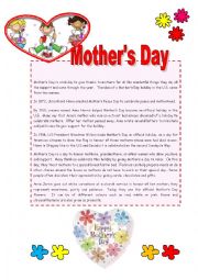 English Worksheet: Mothers Day