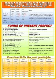 PRESENT PERFECT WITH PAST PARTICIPLE - 2003