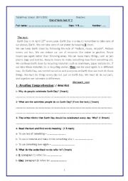 English Worksheet: Exam9thF