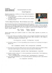 English Worksheet: Present Progressive