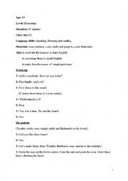 English Worksheet: story telling plan in class