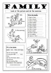 English Worksheet: Famiy