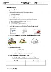 English Worksheet: Mid-Term English Test N3 / 8th form