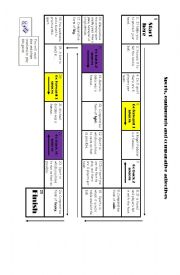 English Worksheet: boardgame sports with comparative adj.
