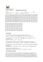 English Worksheet: simple present and simple past