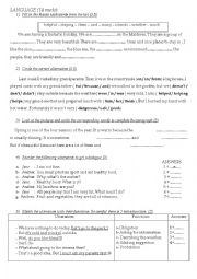 English Worksheet: english test n 5