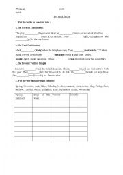 English Worksheet: exercises