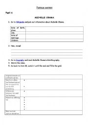 English Worksheet: Famous women 