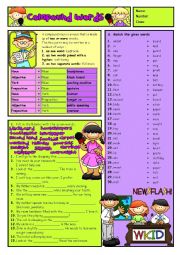 English Worksheet: How to make COMPOUND WORDS 