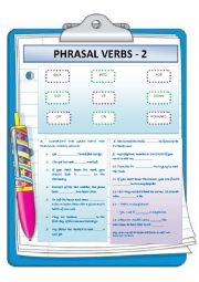 PHRASAL VERBS - 2