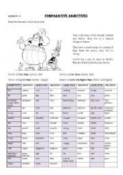 English Worksheet: Comparative adjective