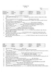 English Worksheet: Vocabulary Test Day 26 (LinguaForum)