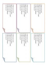 English Worksheet: Role play for elementary revision