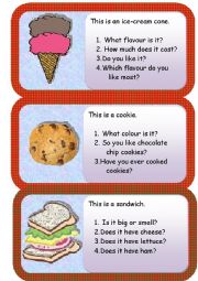 English Worksheet: Food Mini comprehensions