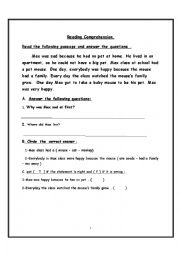 English worksheet: Max