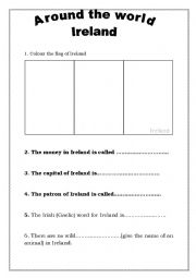 English Worksheet: Around the world 9 - Ireland