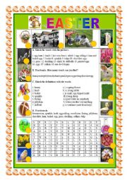 English Worksheet: EASTER FUN