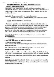 English worksheet: chapter 3 