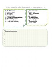 English Worksheet: be going to 
