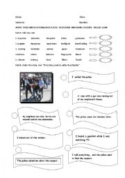 English worksheet: Exam for Anatolian 9th graders