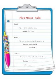 English Worksheet: plural nouns