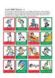 English Worksheet: Sports Activity