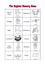 The England Memory Game