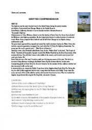 English Worksheet: ROUTE 66: comprehension