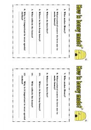 English Worksheet: Explanation Text: How honey is made