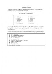 English Worksheet: Guessing game vegetables