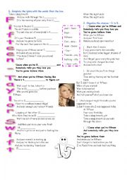 English Worksheet: Fifteen - by Taylor Swift