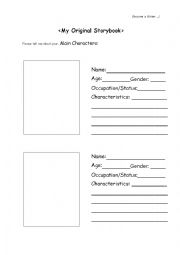 English worksheet: My Original Storybook