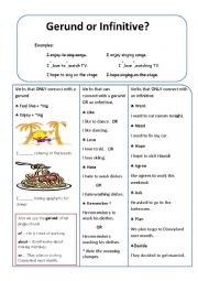 English Worksheet: Gerund or Infinitive?