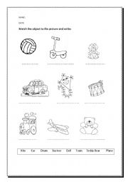 English Worksheet: TOYS 