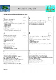 English Worksheet: Money Talk