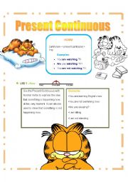 English Worksheet: Present Continuous