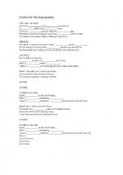 English Worksheet: Adele - Set fire to the rain (simple past)