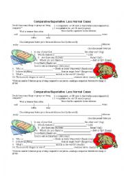 Comparative/Superlative--unusual cases