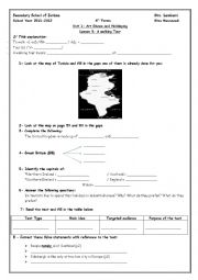 English Worksheet: Unit  1 Holidaying 