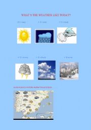 English worksheet: Weather part one