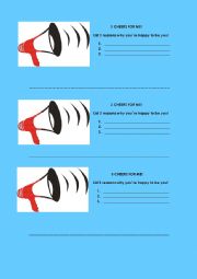 English Worksheet: Warm up
