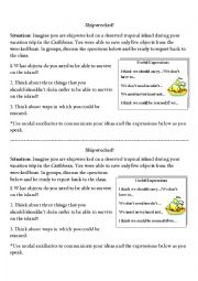 English worksheet: Shipwreked!