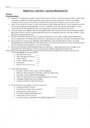 English Worksheet: Test A2