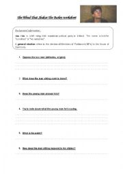 English worksheet: The Wind That Shakes The Barley (prison scene)