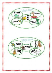 English worksheet: BINGO TIME! ANIMALS (2ND PART)