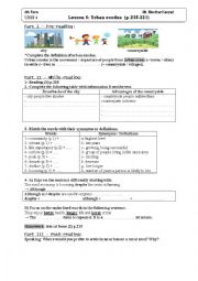 English Worksheet: Lesson6: Urban exodus